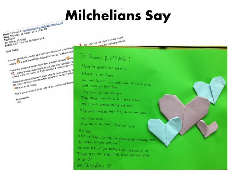 Milchelian Says